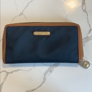 Michael Kors Navy Blue Wallet 8.25”x4.25”